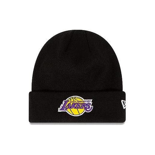 New Era los angeles lakers nba league essential black cuff knit beanie - one-size