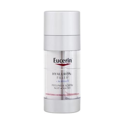 Eucerin hyaluron-filler + 3x effect night peeling & serum siero notte rigenerante per la pelle 30 ml per donna