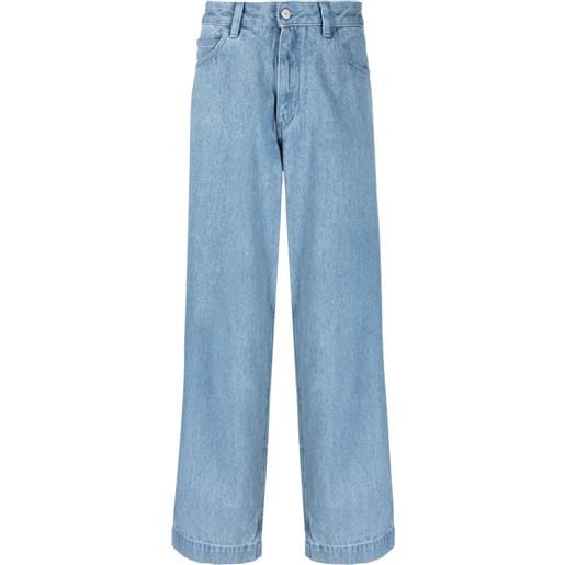 Emporio Armani jeans taglio comodo con applicazione - blu