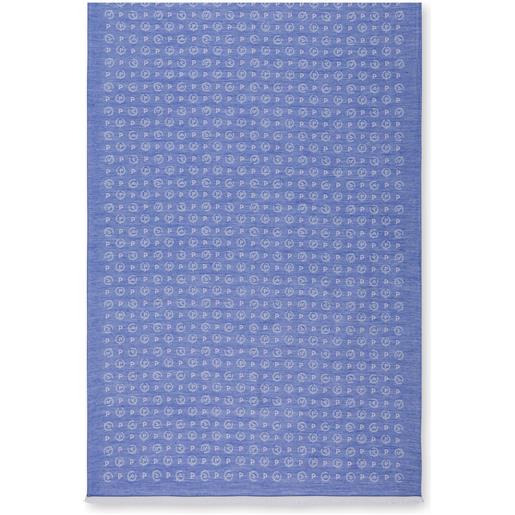 POLLINI sciarpa in misto cotone heritage pattern - blu