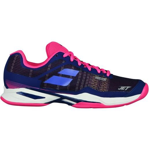 Babolat scarpe da tennis da donna Babolat jet mach i clay women - estate blue/fandango pink