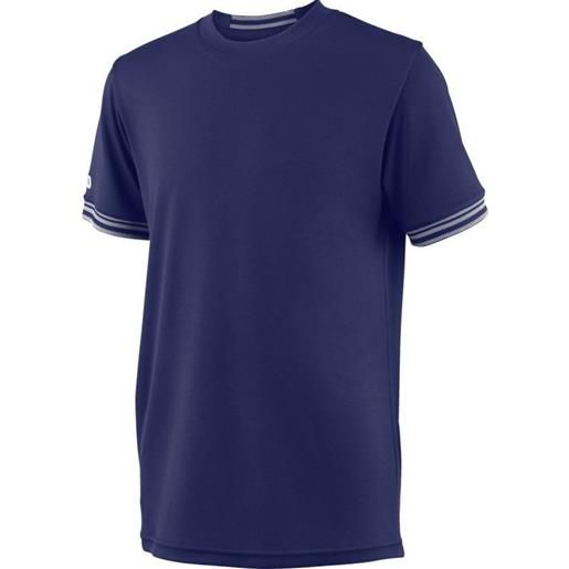 Wilson maglietta per ragazzi Wilson team solid crew - blue depths