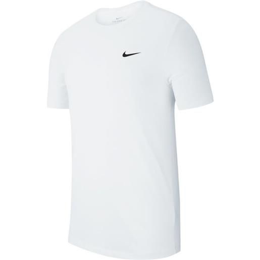 Nike t-shirt da uomo Nike solid dri-fit crew - white/black