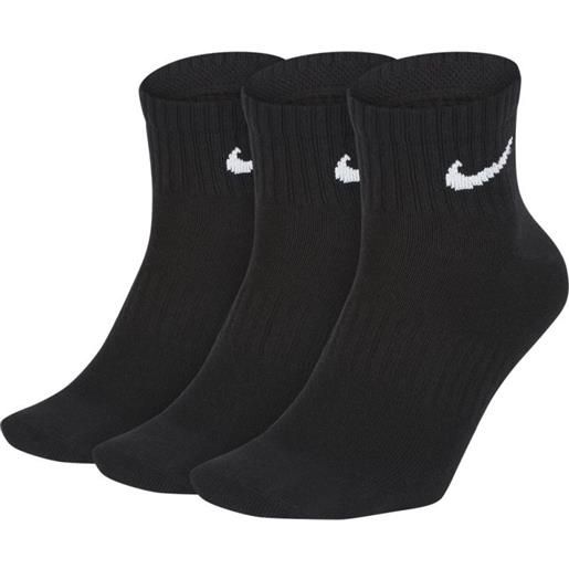 Nike calzini da tennis Nike everyday cotton cushioned ankle 3p - black/white