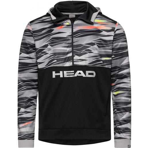 Head felpa da tennis da uomo Head slider hoodie m - black/grey/red