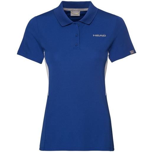 Head maglietta per ragazze Head club tech polo shirt - royal blue