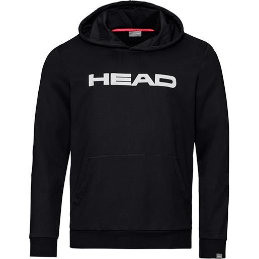 Head felpa per ragazzi Head club byron hoodie jr - black/white