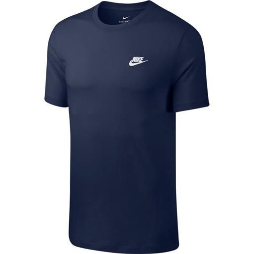 Nike t-shirt da uomo Nike nsw club tee m - midnight navy/white