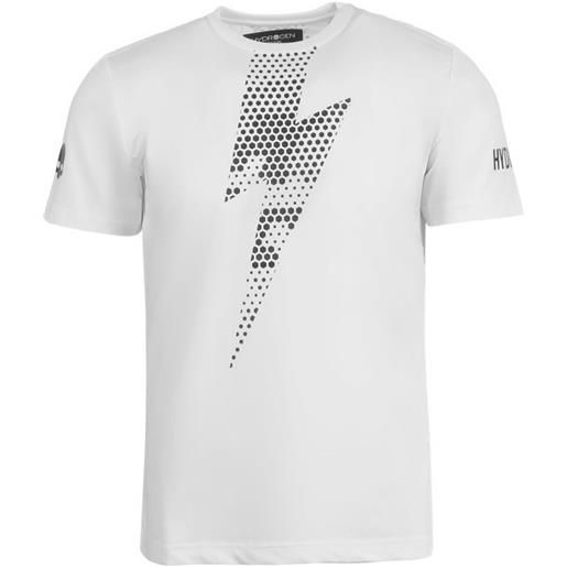 Hydrogen t-shirt da uomo Hydrogen tech thunderbolt tee man - white/black
