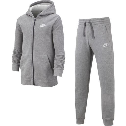 Nike tuta per ragazzi Nike boys nsw track suit bf core - carbon heather/dark grey/white