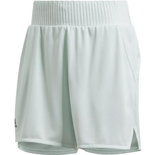 Adidas pantaloncini da tennis da donna Adidas club high rise shorts w - dash green/grey six