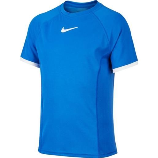 Nike maglietta per ragazzi Nike court dry top ss b - game royal/game royal/white/white