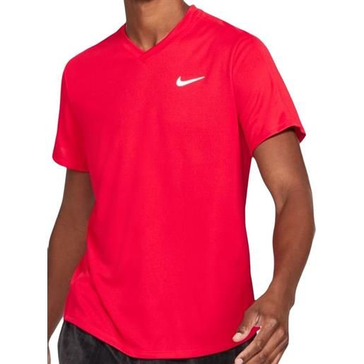 Nike t-shirt da uomo Nike court dri-fit victory - university red/white