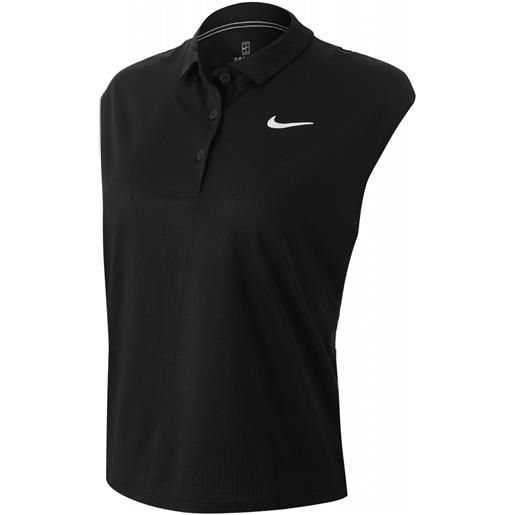 Nike polo da donna Nike court dri-fit victory polo w - black/white