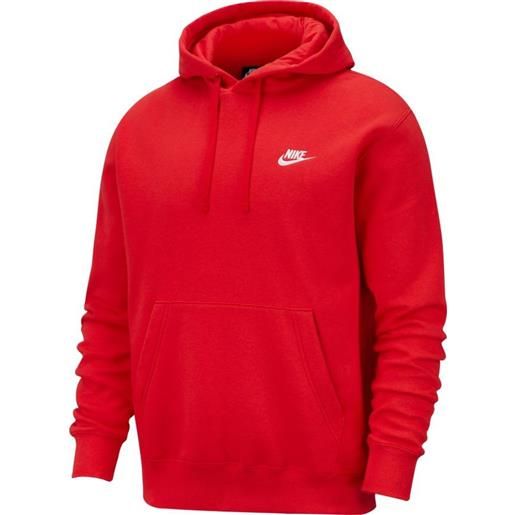 Nike felpa da tennis da uomo Nike sportswear club hoodie po bb - university red/university red/white