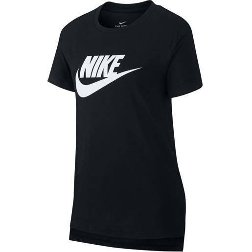 Nike maglietta per ragazze Nike g nsw tee dptl basic futura - black/white