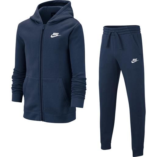 Nike tuta per ragazzi Nike boys nsw track suit bf core - midnight navy/midnight navy/white