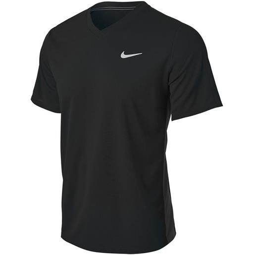 Nike t-shirt da uomo Nike court dri-fit victory - black/black/white
