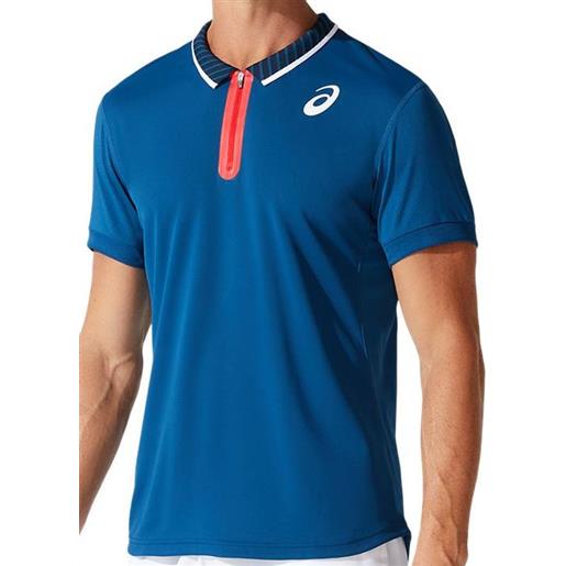Asics polo da tennis da uomo Asics match m polo shirt - mako blue