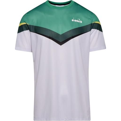 Diadora t-shirt da uomo Diadora t-shirt clay - holly green/white/bistro green