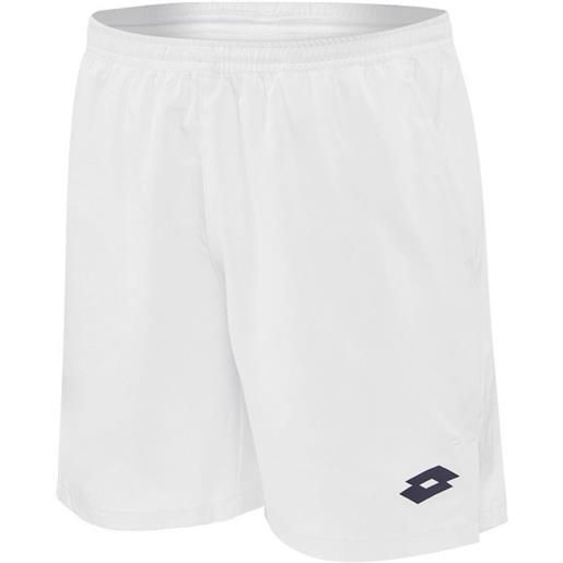 Lotto pantaloncini da tennis da uomo Lotto top ten ii short 9 pl - bright white/navy logo