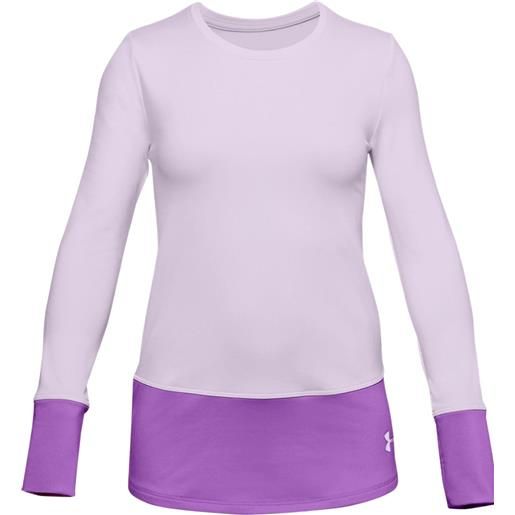 Under Armour maglietta per ragazze Under Armour cold. Gear long sleeve crew - crystal lilac