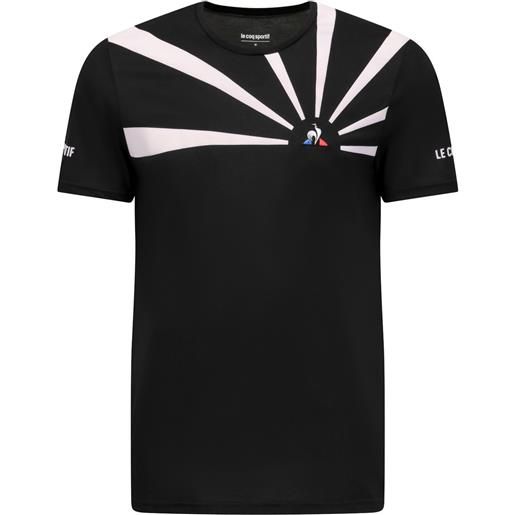 Le Coq Sportif t-shirt da uomo Le Coq Sportif tennis tee ss 20 no. 2 m - black