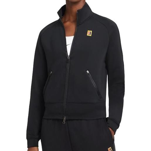 Nike felpa da tennis da donna Nike court heritage jacket fz w - black/black