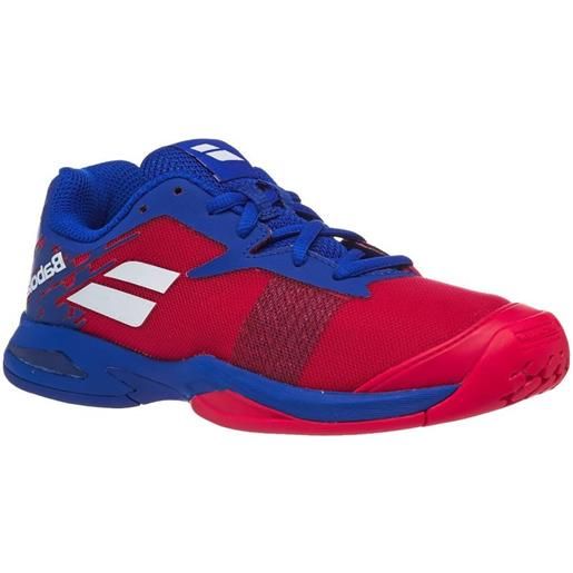Babolat scarpe da tennis bambini Babolat jet all court junior - poppy red/estate blue