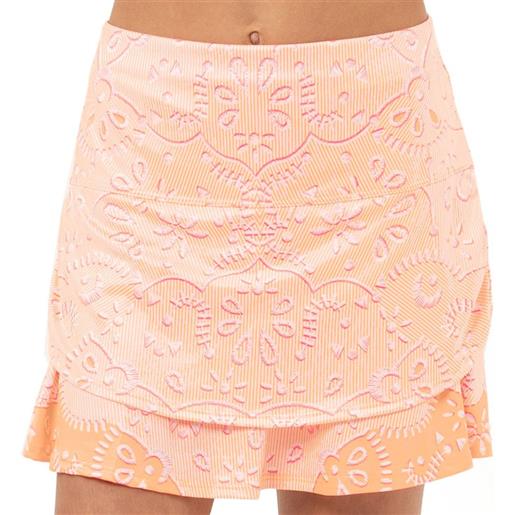Lucky in Love gonnellina per ragazze Lucky in Love girls eyelet go ruched skirt - orange frost