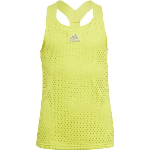Adidas maglietta per ragazze Adidas heat ready primeblue y-tank top - acid yellow