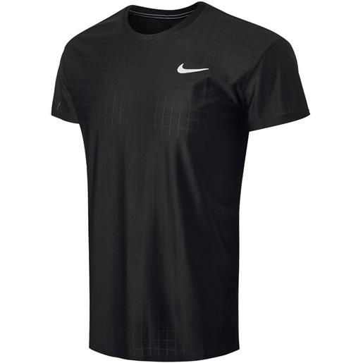 Nike t-shirt da uomo Nike court breathe advantage top - black/black/white
