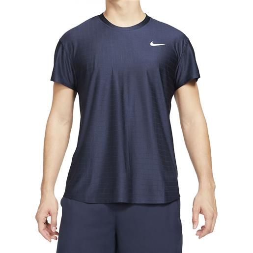 Nike t-shirt da uomo Nike court breathe advantage top - obsidian/odsidian/white