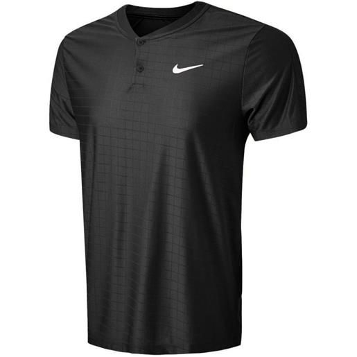 Nike polo da tennis da uomo Nike court dri-fit advantage polo - black/black/white
