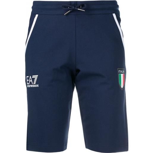 EA7 pantaloncini da tennis da donna EA7 woman jersey shorts - navy blue
