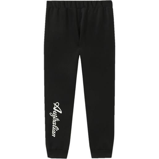 Australian pantaloni da tennis da uomo Australian volee trouser with print - nero