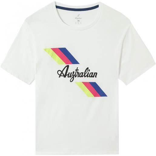 Australian t-shirt da uomo Australian jersey t-shirt with print - bianco