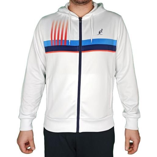 Australian felpa da tennis da uomo Australian printed double jacket - bianco