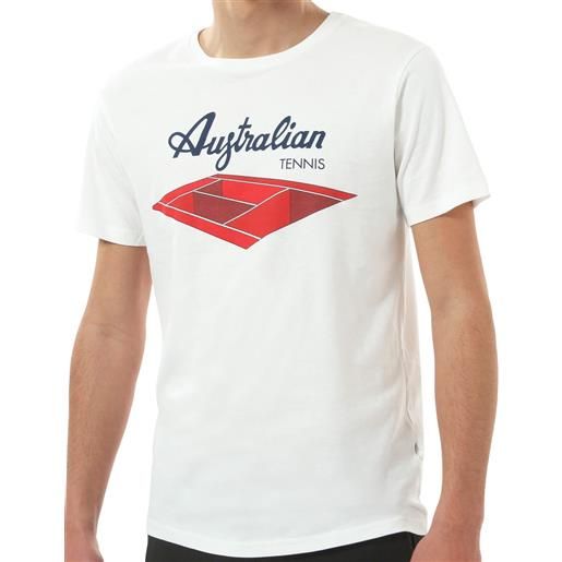Australian t-shirt da uomo Australian jersey t-shirt with print - bianco