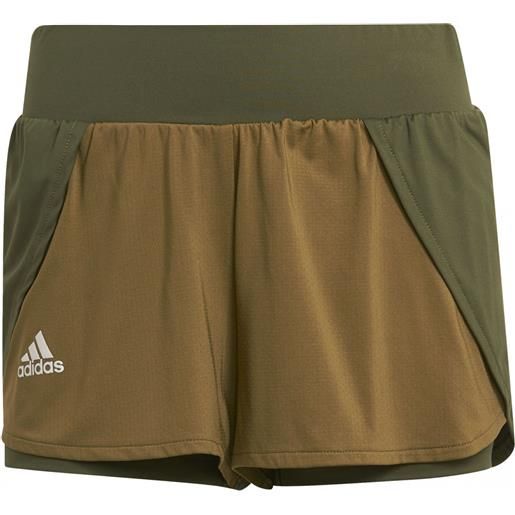 Adidas pantaloncini da tennis da donna Adidas match shorts w - wild pine/aluminium/wild moss
