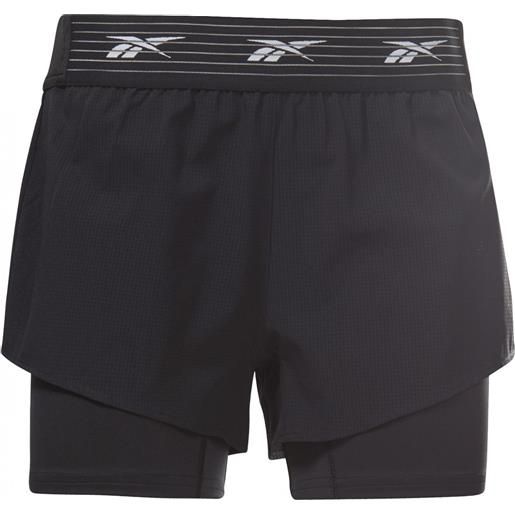 Reebok pantaloncini da tennis da donna Reebok epic two-in-one shorts w - black