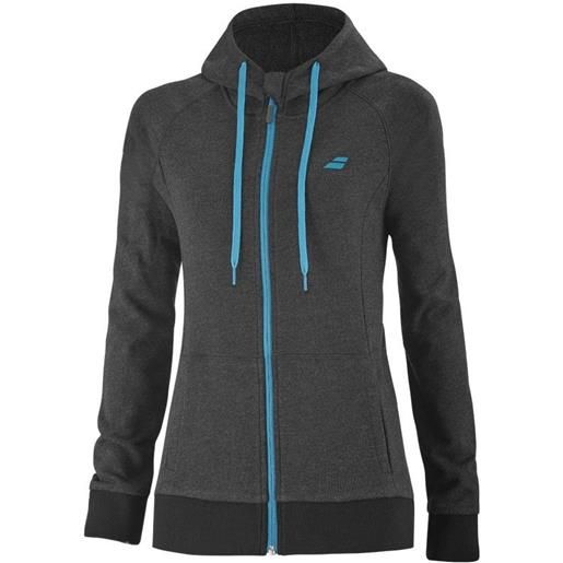 Babolat felpa da tennis da donna Babolat exercise hood jacket women - black heather