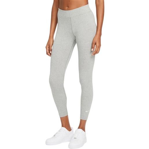 Nike leggins Nike sports. Wear essential women's 7/8 mid-rise leggings -dark grey heather/white
