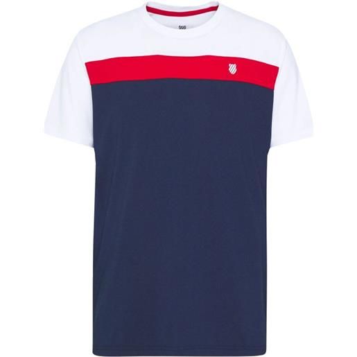 K-Swiss t-shirt da uomo K-Swiss heritage sport tee classic m - navy/red/white