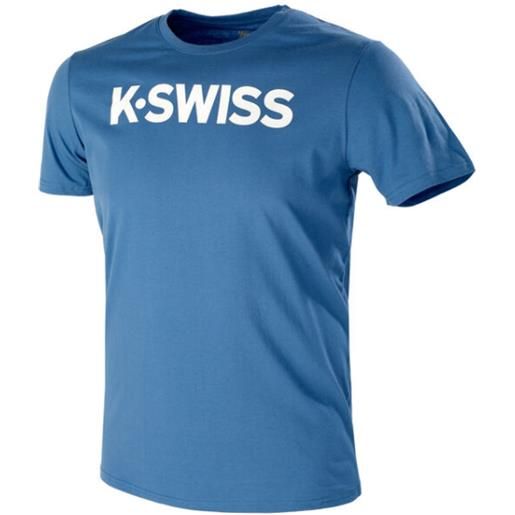 K-Swiss t-shirt da uomo K-Swiss core logo tee m - brunner blue/white