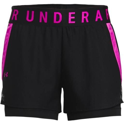Under Armour pantaloncini da tennis da donna Under Armour play up 2in1 shorts - black/pink