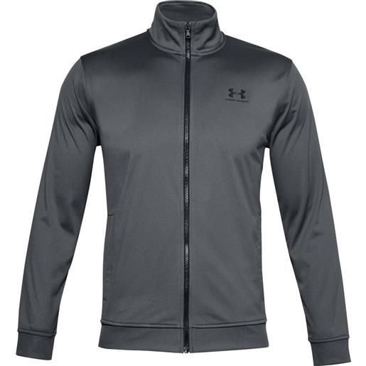 Under Armour felpa da tennis da uomo Under Armour sportsyle tricot jacket m - grey/black