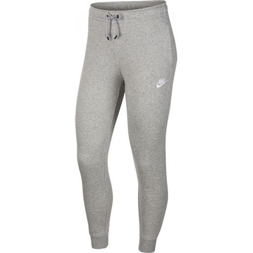 Nike pantaloni da tennis da donna Nike nsw essential pant regular fleece w - dk grey heather/white