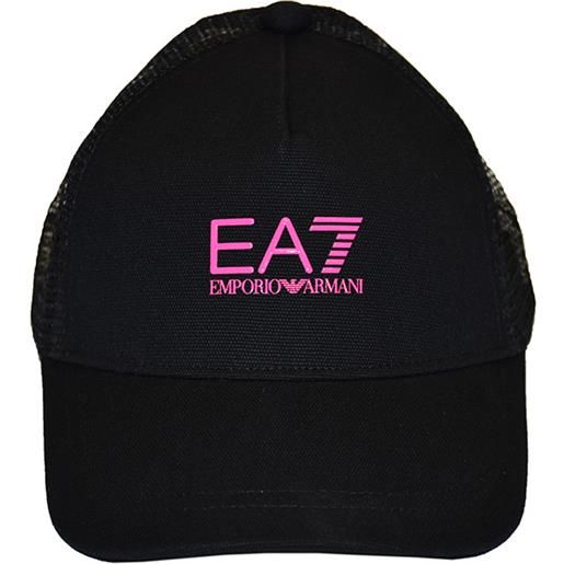 EA7 berretto da tennis EA7 man woven baseball hat - black/pink fluo