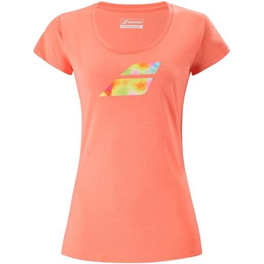 Babolat maglietta donna Babolat exercise big flag tee women - living coral heather
